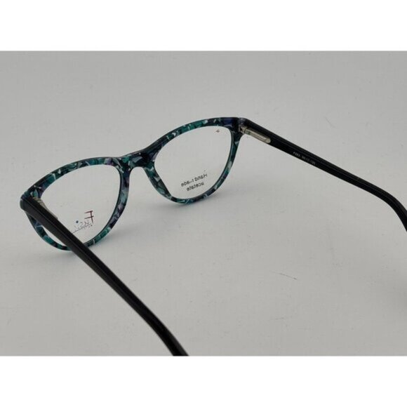 Fusion - 50-17-135 F563 Black & Blue Acetate Glasses Frames - Picture 7 of 7